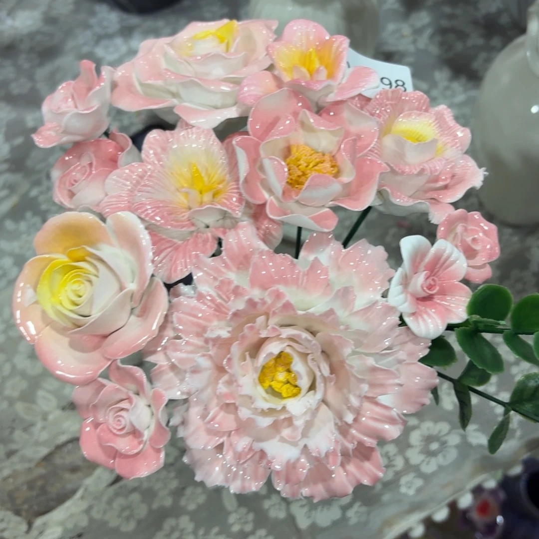 陶瓷花，20元发货，退款拉黑498