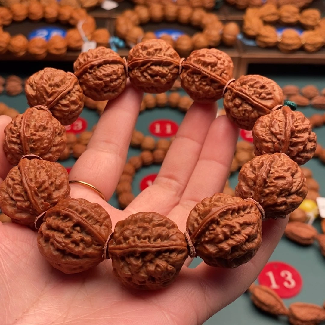 文玩核桃手串23尺寸爆肉龙脊