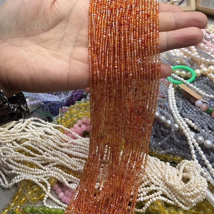 玛瑙/玉髓珠宝半成品未镶嵌2mm南红