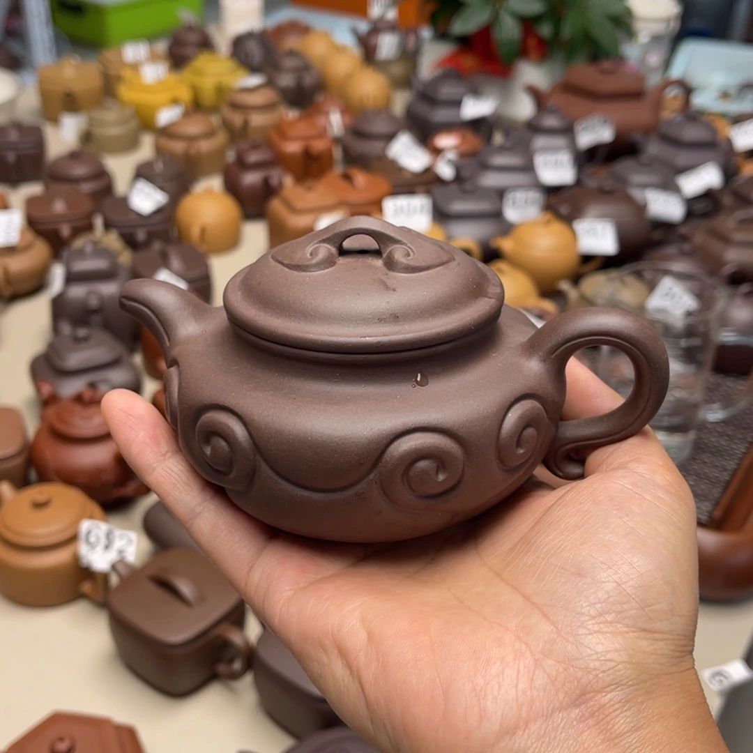 茶壶紫砂仿古如意微瑕260毫升