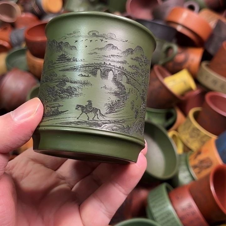 紫砂茶杯全手工紫砂主人杯