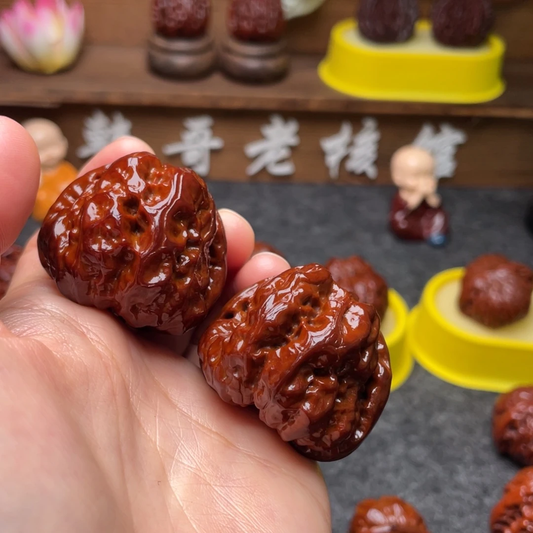 文玩核桃吊坠文玩核桃 手把件 蛤蟆头 40