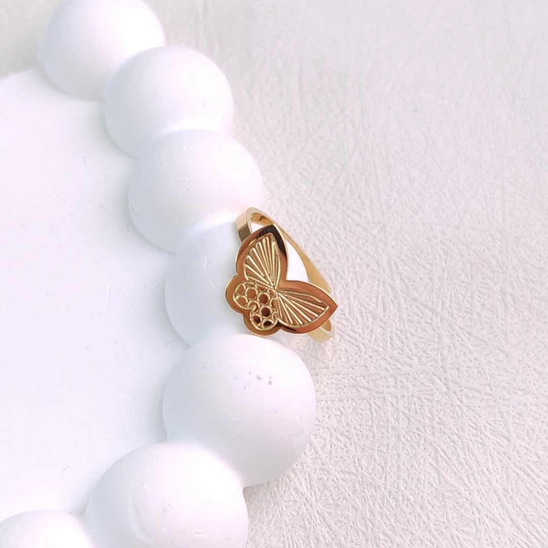 XUPING/旭平首饰 不锈钢戒指 夏上新蝴蝶设计感 GDQ T001113378