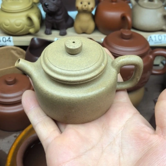 茶壶紫砂青段泥得中100豪升左右