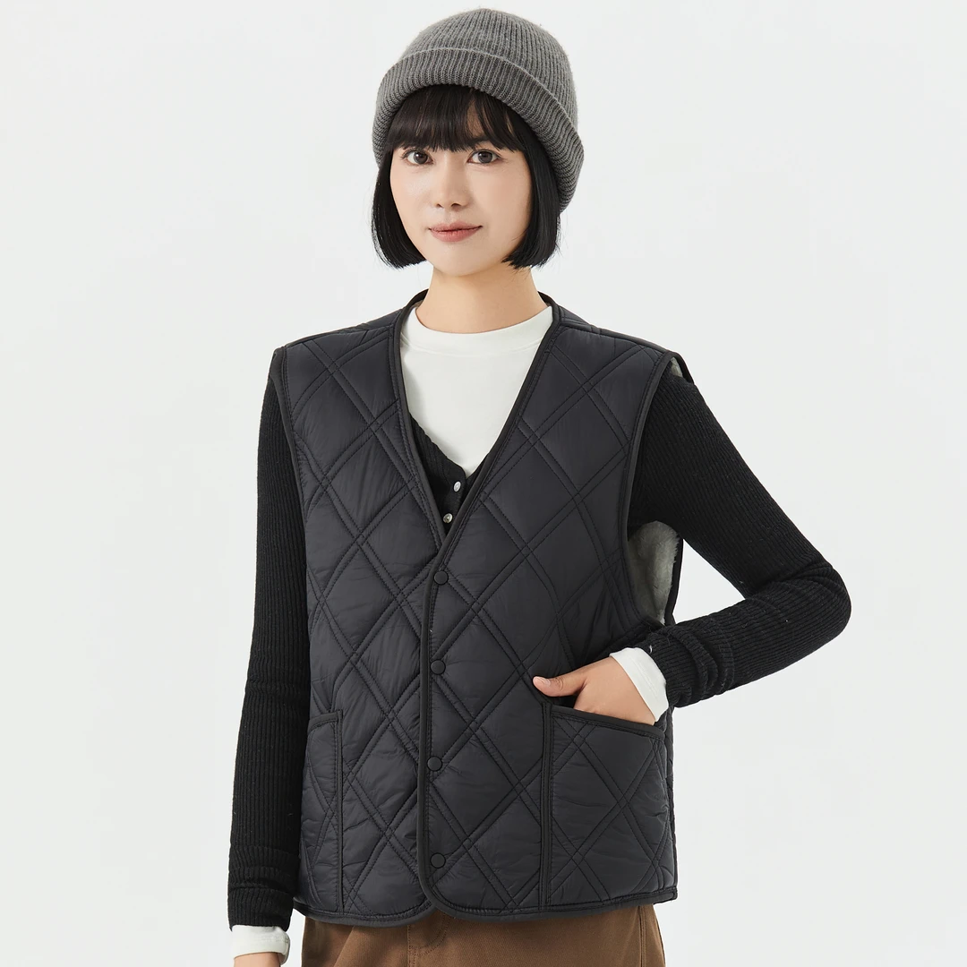 轻薄款保暖工字型韩版春秋冬马夹菱格马甲女款轻薄