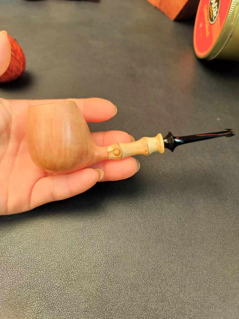 唐先森亲工石楠木手工烟斗竹节撞球