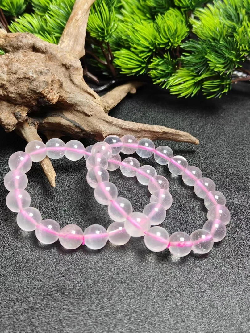 C3422-冰花芙蓉晶粉水晶手串-送礼佳品-多样性只发一件