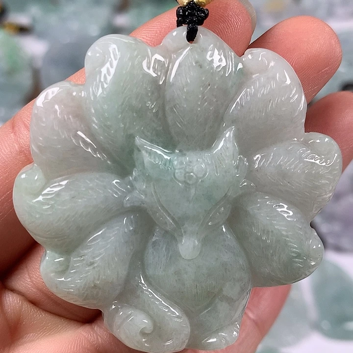 颈饰未镶嵌翡翠九尾狐福利
