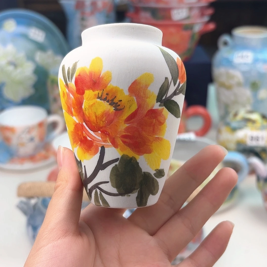 景德镇手绘高温釉下彩陶瓷茶具