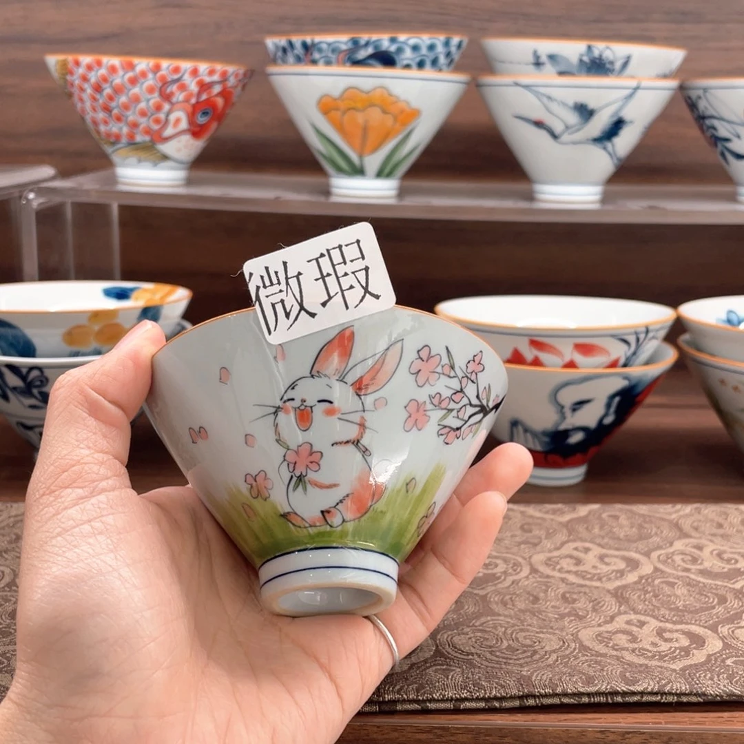 微瑕釉下彩纯手绘