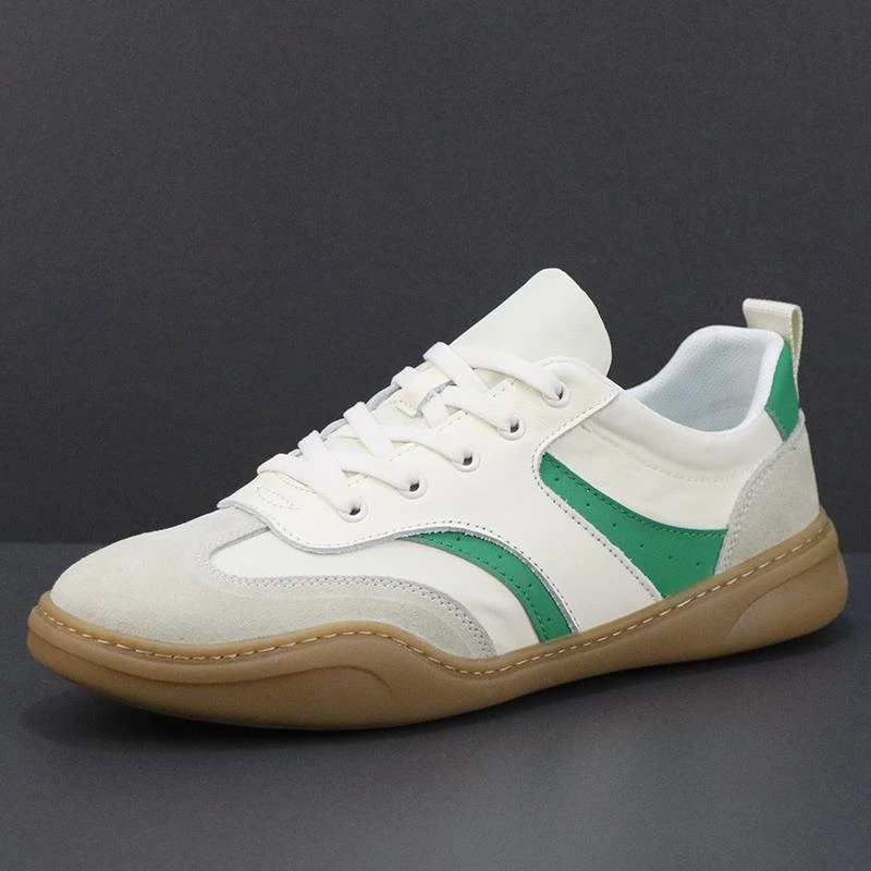 路易圣戈希男士板鞋平底休闲鞋新款夏季透气牛筋底防滑软底德训鞋