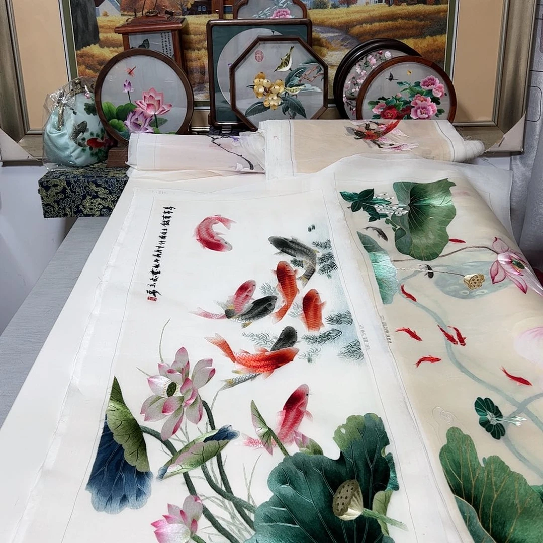 刺绣纯手工刺绣画