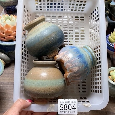 紫砂花盆804微瑕品口径4.5左右