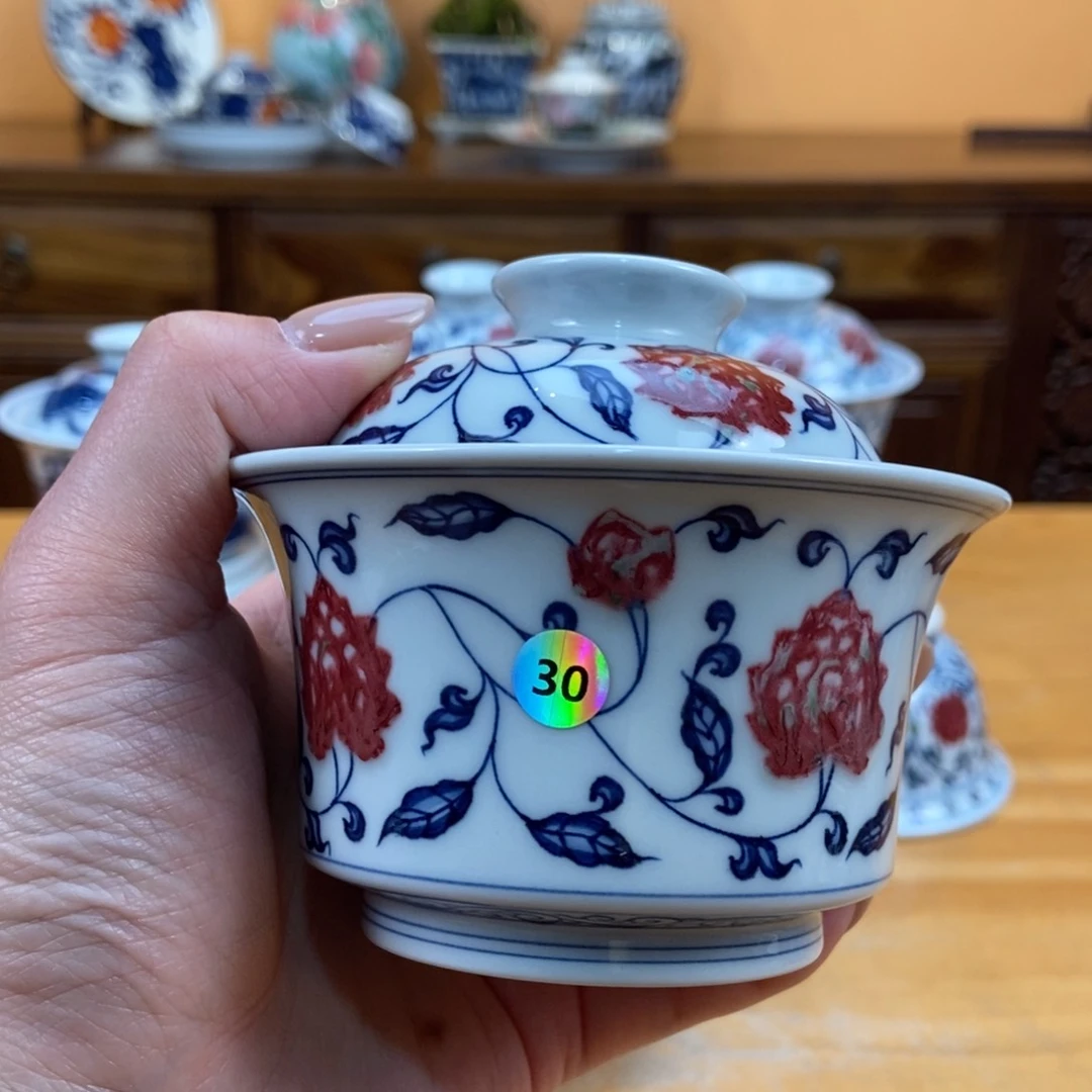 手绘现代茶具非古董