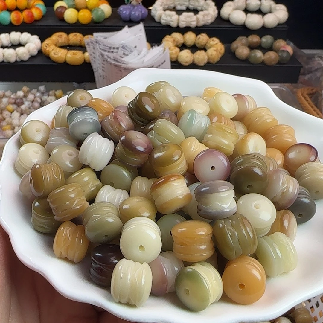 手串菩提根/象牙果卡13汉堡雕刻件20颗