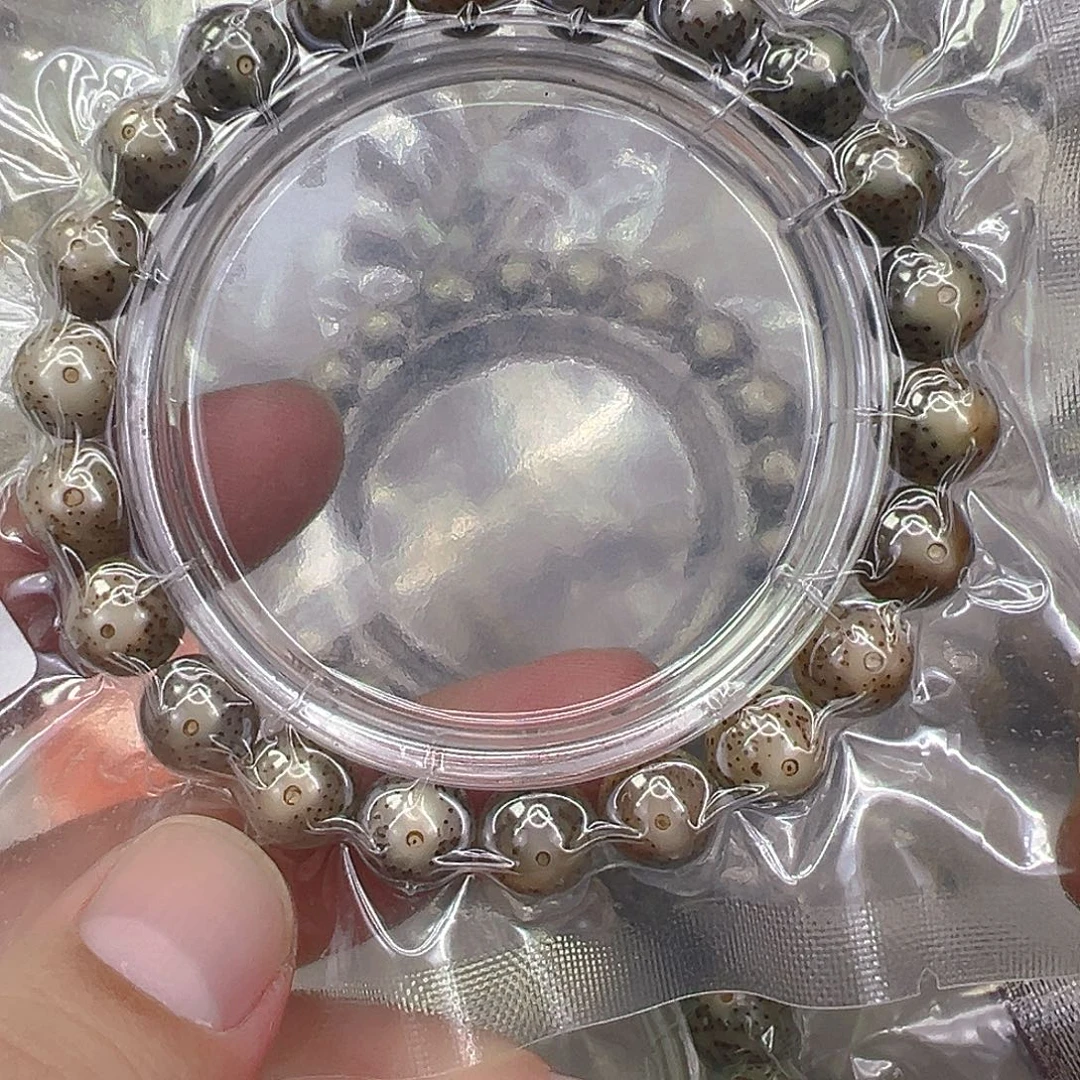 星月菩提手串62糯冰石玉星月菩提10圆