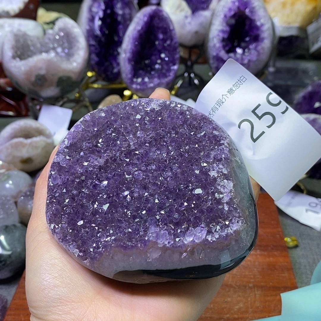 紫晶珠宝半成品未镶嵌