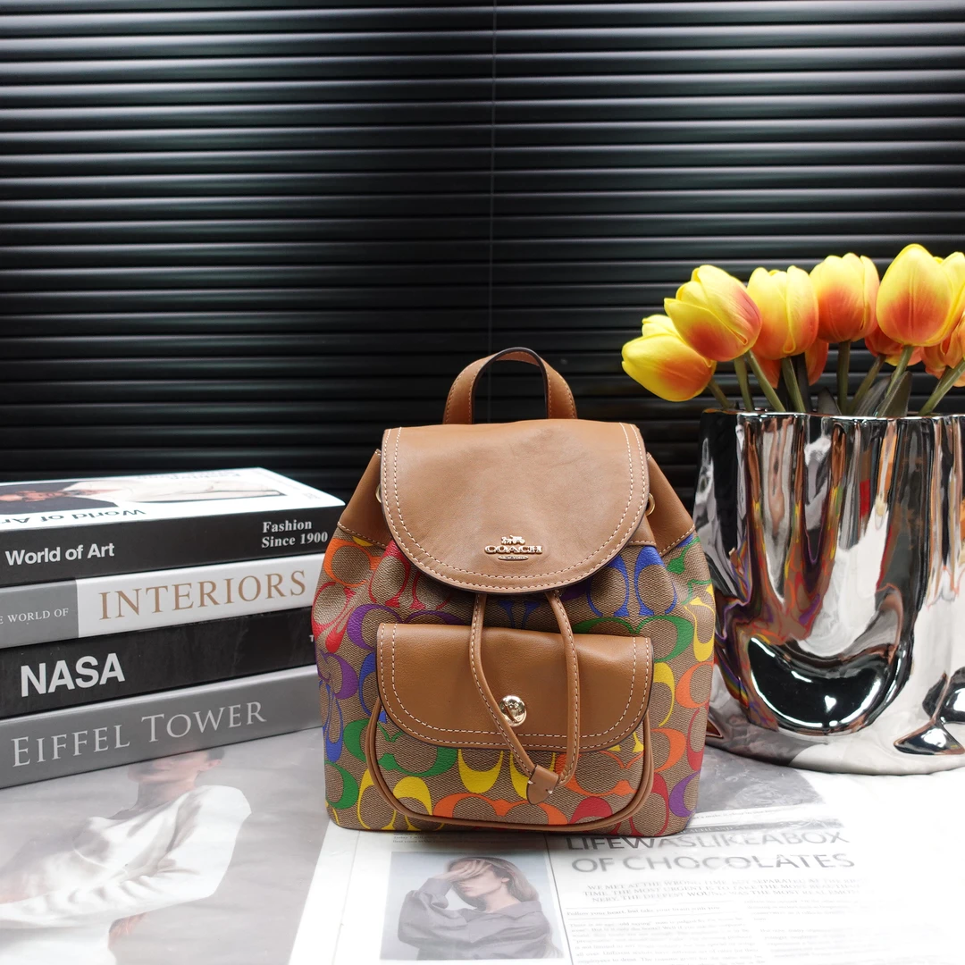 95新 COACH/蔻驰 双肩包/T10238485