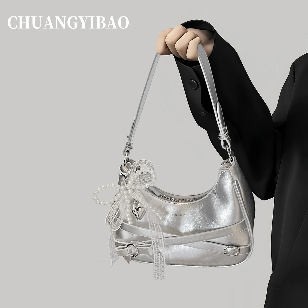 高级感休闲腋下包包女款2025新款潮时尚质感单肩包百搭通勤斜挎包