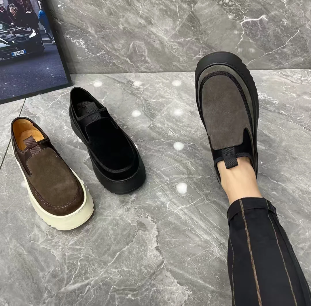 高端品质 磨砂牛皮时尚男鞋