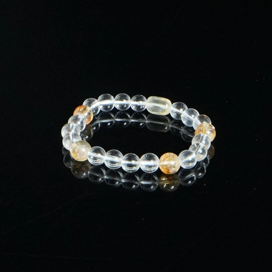 M1904 黄塔白水晶手串 18.54g