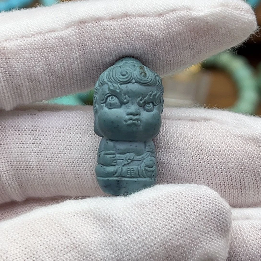 未镶嵌绿松石珠宝奇石雾霾不动明王