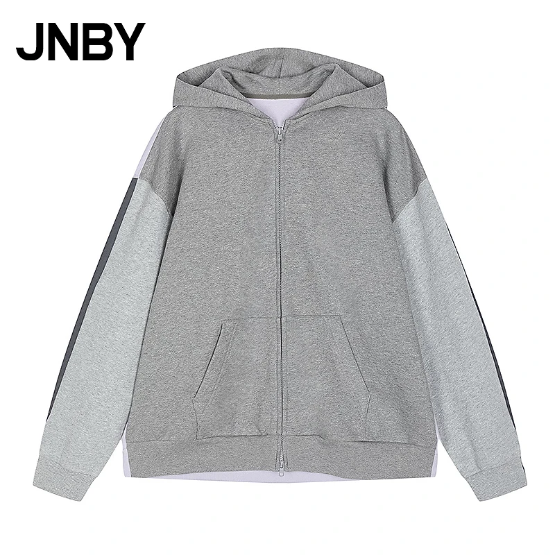 【商场同款】JNBY/江南布衣25冬新品卫衣宽松连帽开襟5PA413140