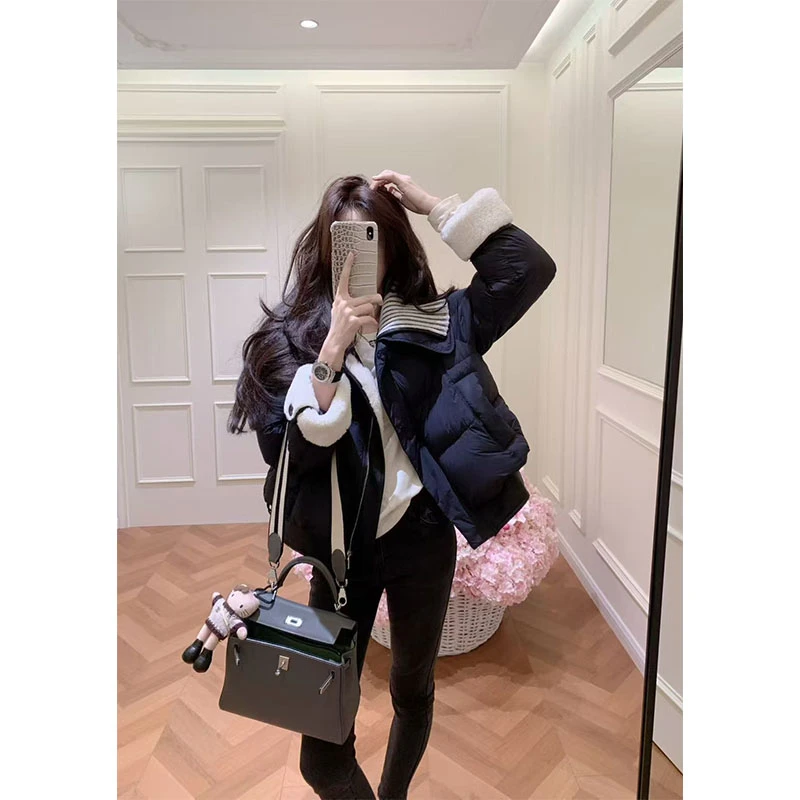 秋季时尚小众设计感通勤风修身显瘦外套上衣休闲简约直筒长裤套装