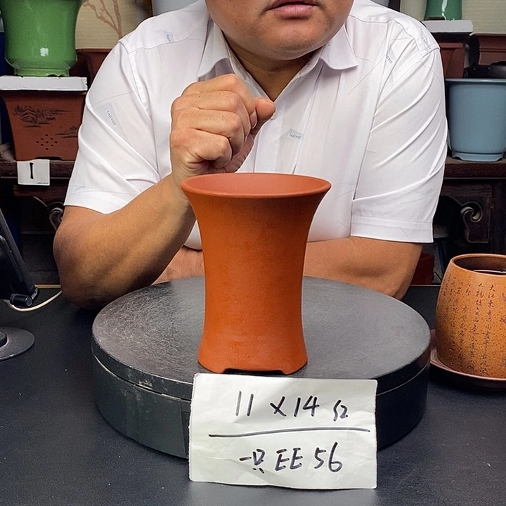 紫砂花盆货号一只EE56
