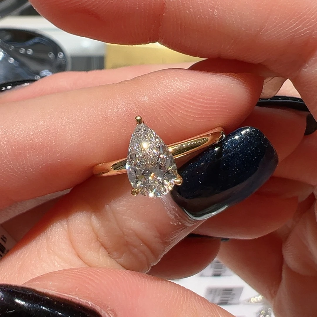 初***夏18K金镶嵌实验室培育钻石@@00032153