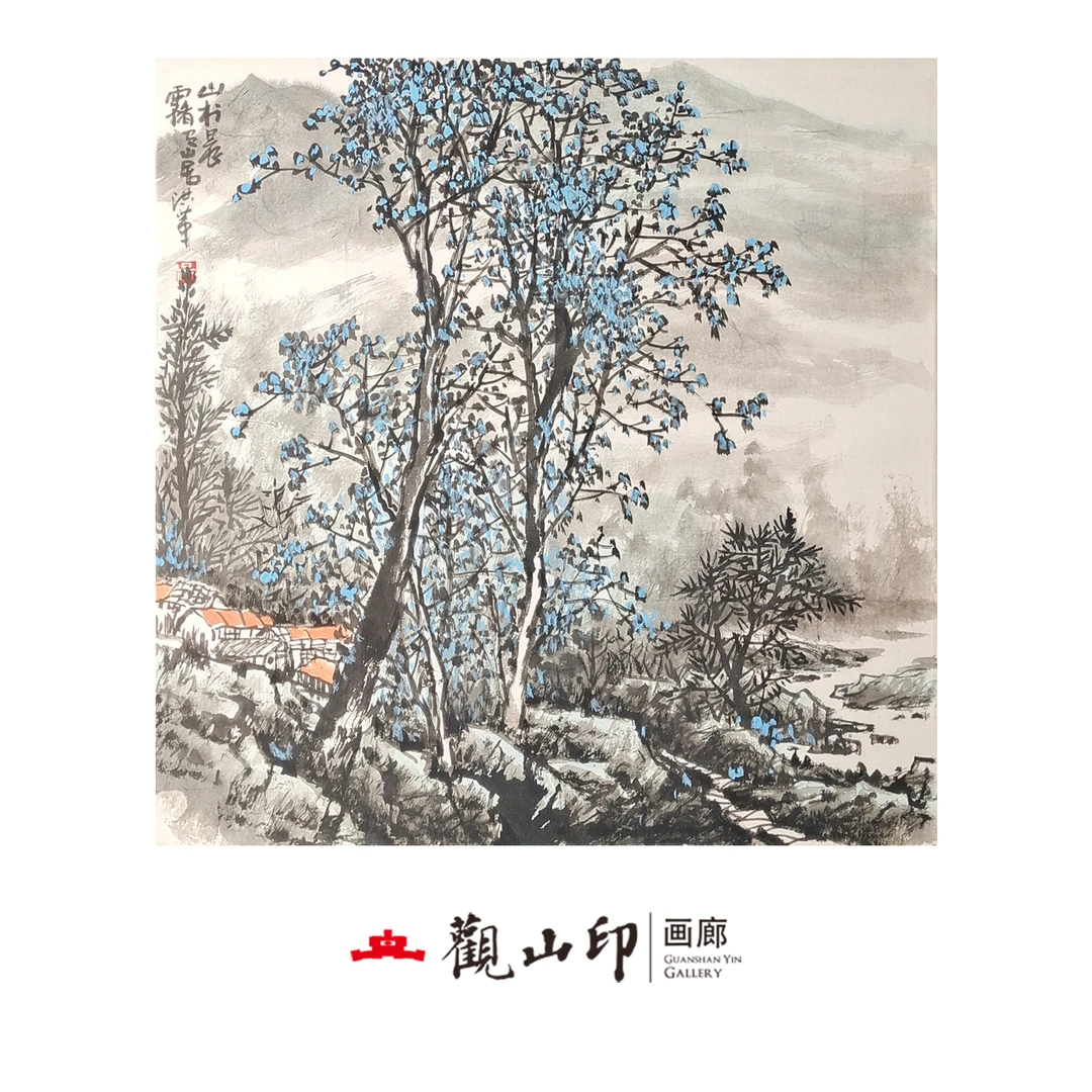 WHG原创手绘国画60x60cm作品-6104