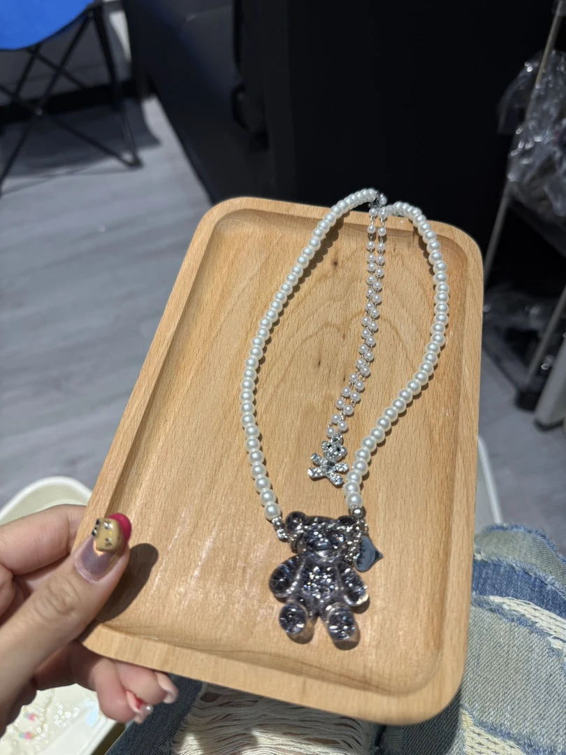 小熊双层小众项链156