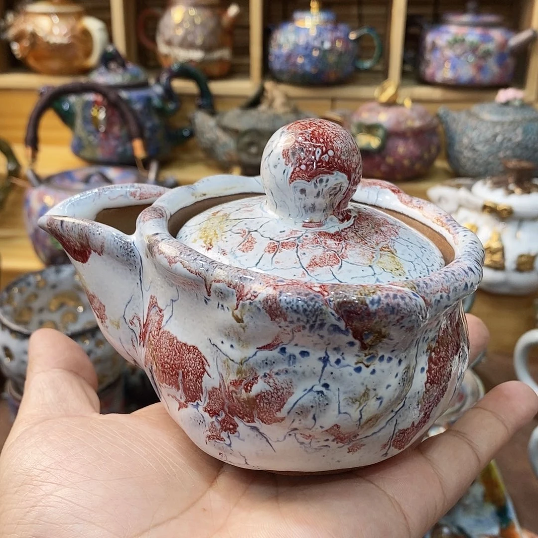 粗陶志野柴烧茶器