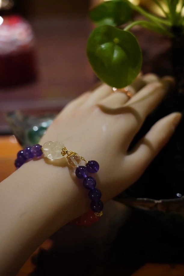 合成金属手链 单圈巨显白手串轻奢