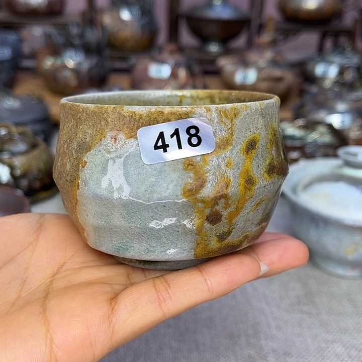 裸柴烧陶瓷手工茶器