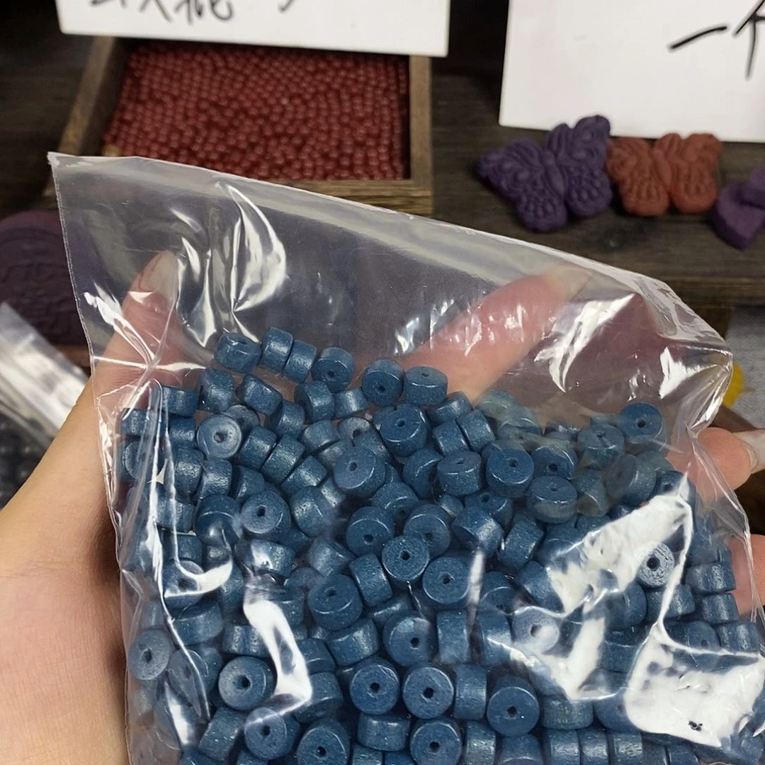 泥塑碧海凝香药片珠90g微瑕
