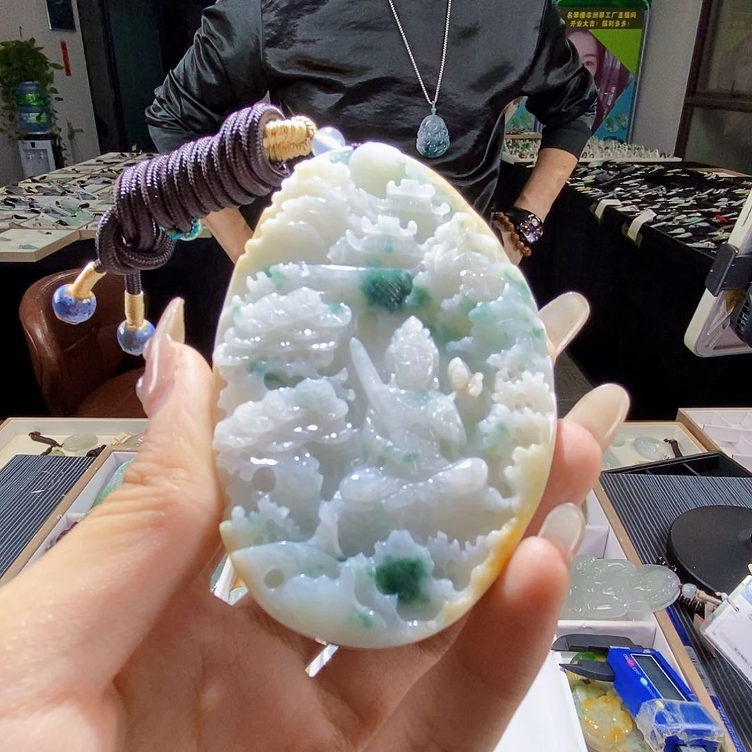 颈饰未镶嵌翡翠翡翠