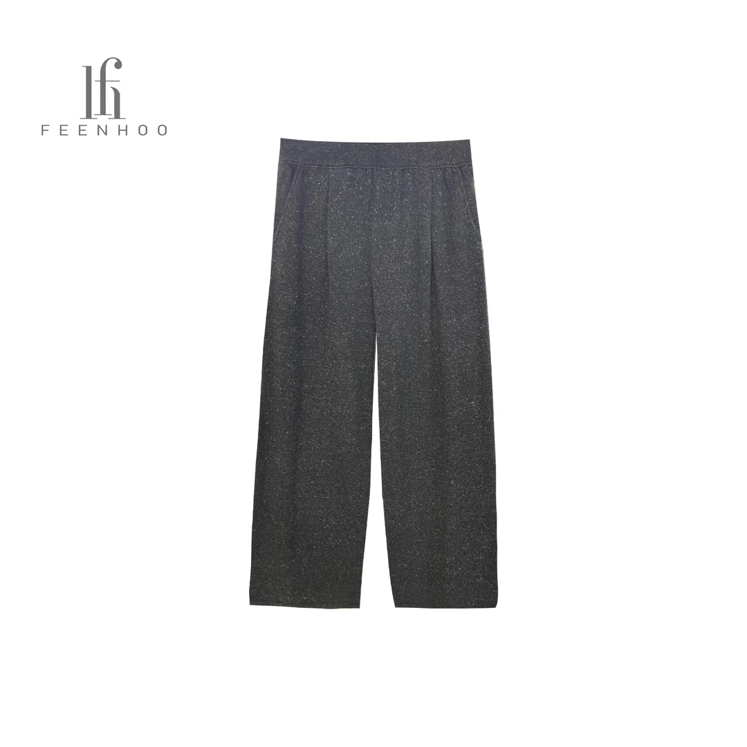 粉和休闲风大版针织镰刀裤55ZX5265