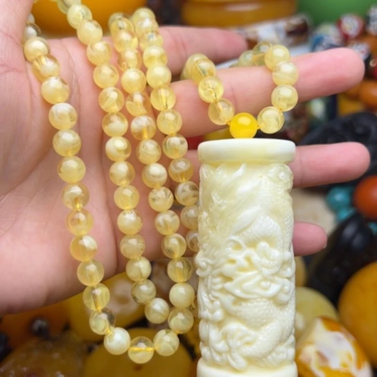 未镶嵌琥珀手链蜜蜡