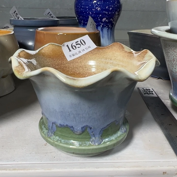 口10高9 ，手工花盆，满30包邮