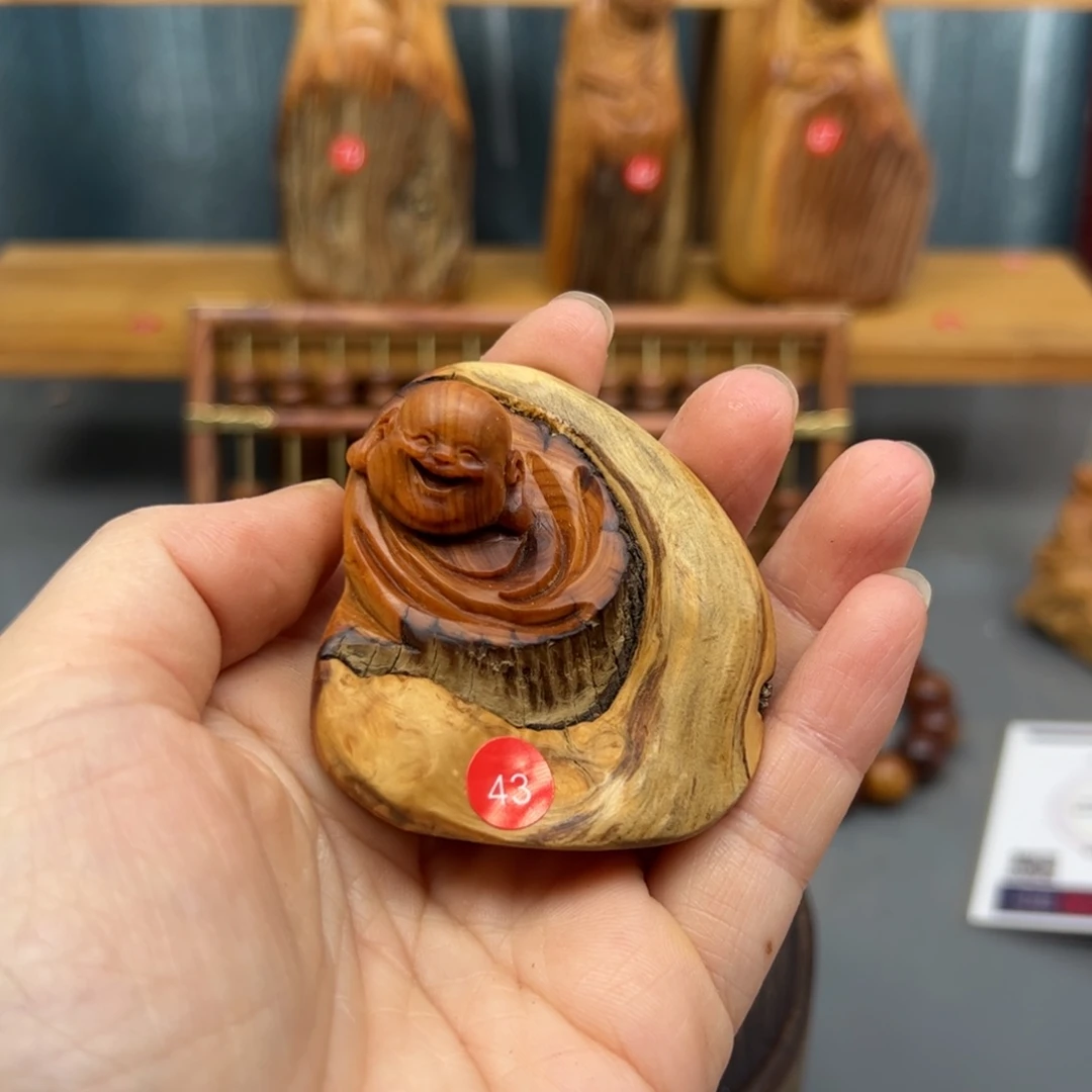 旺***～木崖柏木摆件手把件，