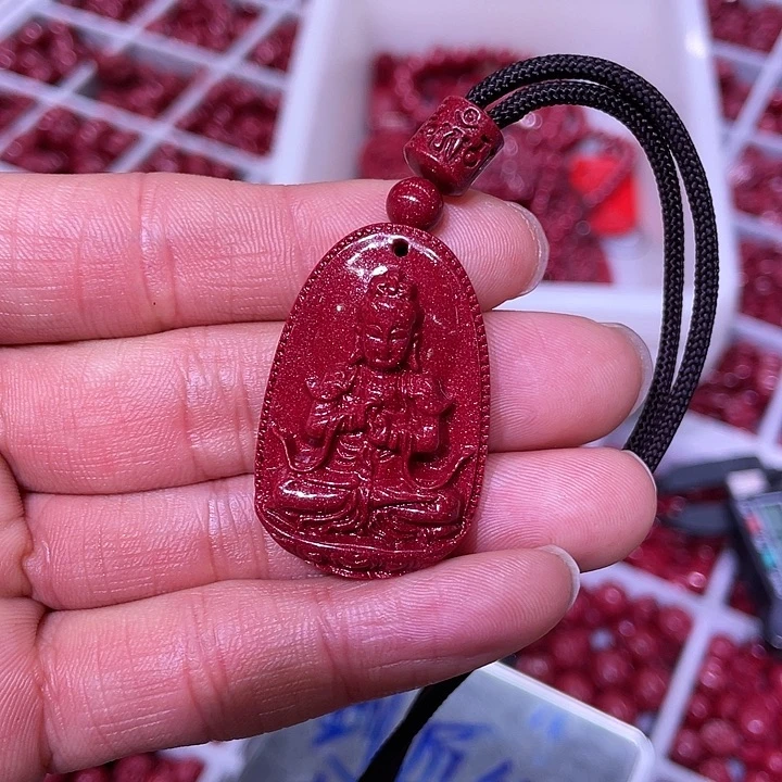 天然辰砂夏***^紫金砂猴子大日小号六字绳