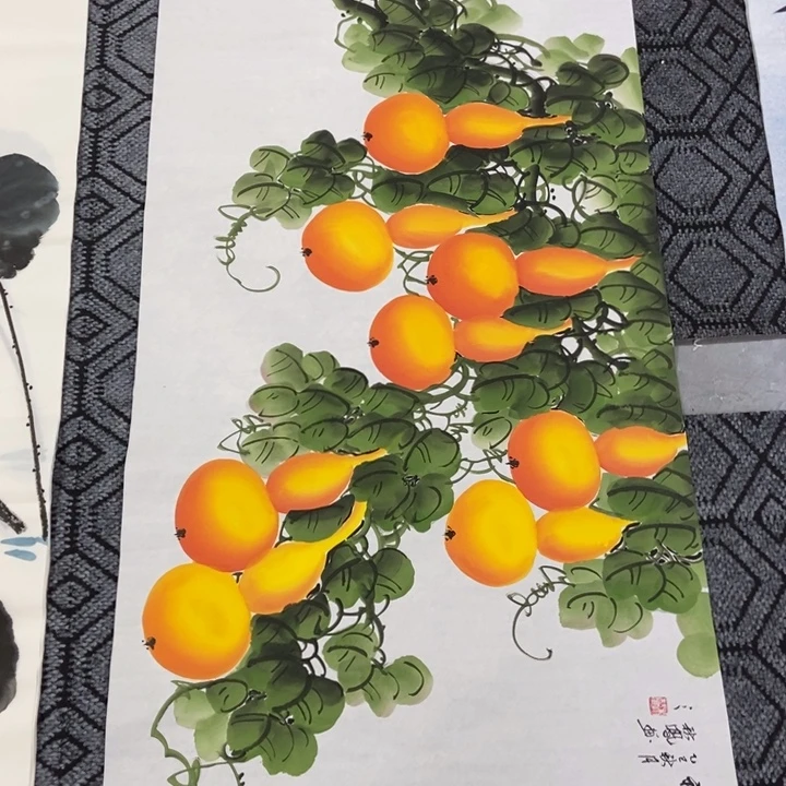 枕书斋画廊的直播间