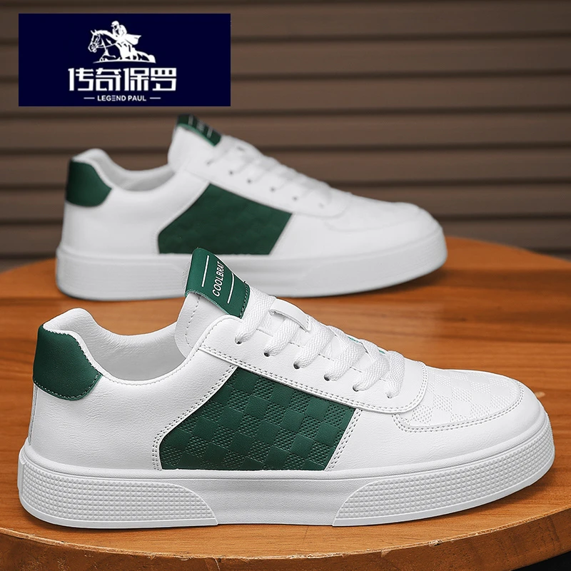 传奇保罗正版男鞋冬季2026新款男士百搭运动休闲平板鞋小白潮鞋男