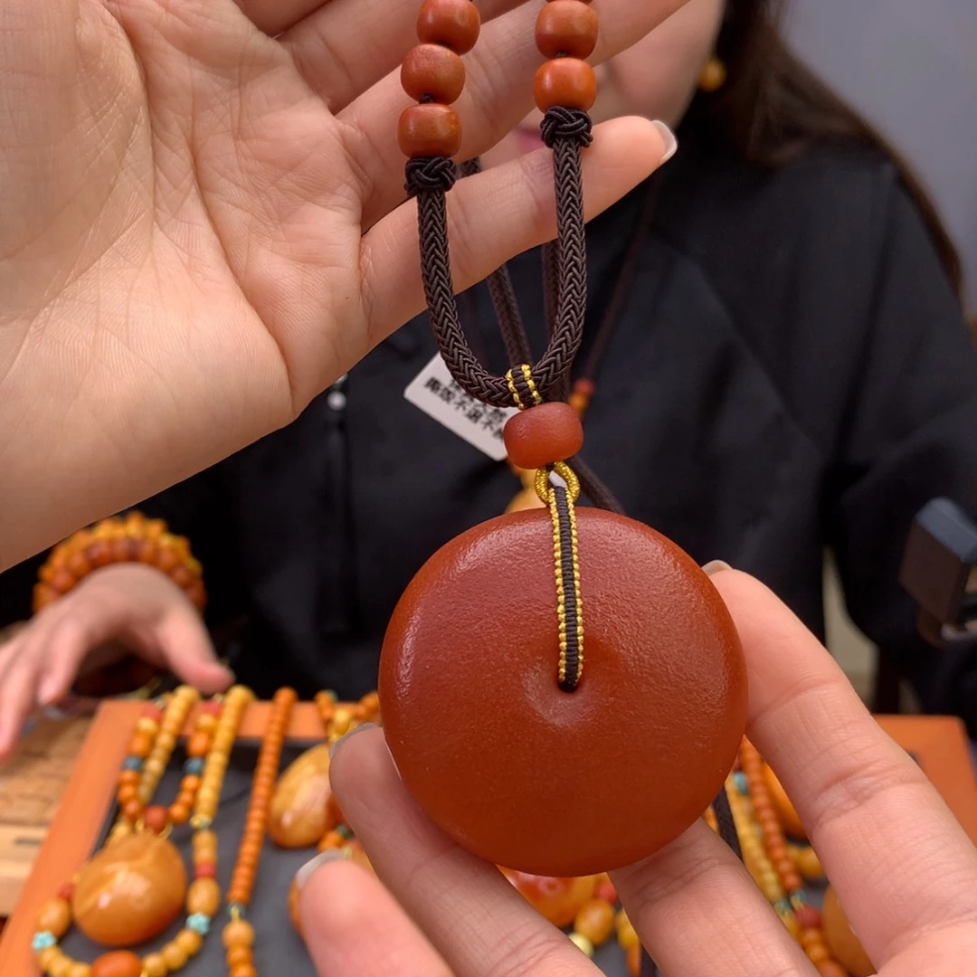 蜜蜡颈饰未镶嵌天然