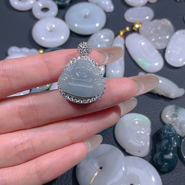 翡翠未镶嵌吊坠(不含链)