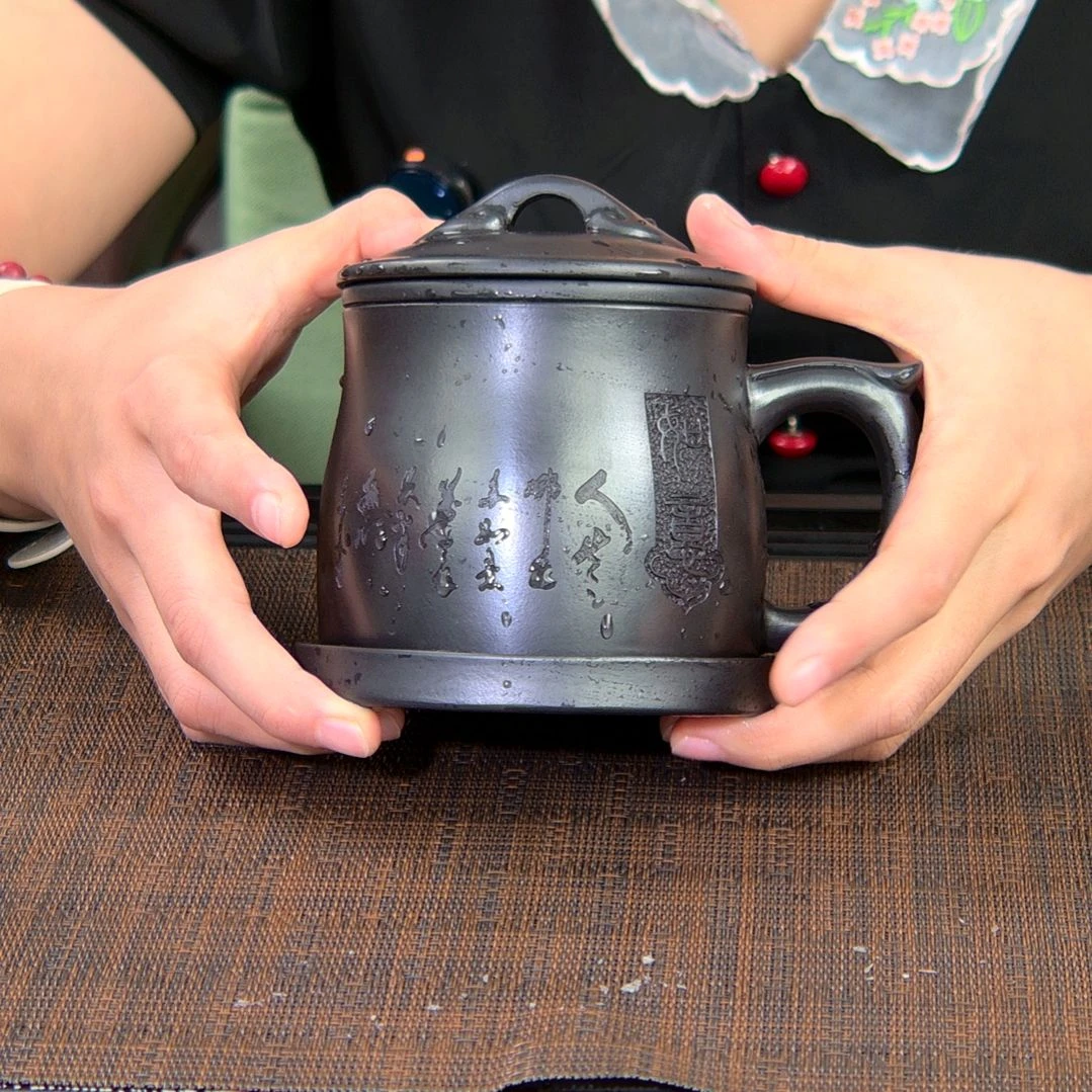 茶杯紫砂高货放漏