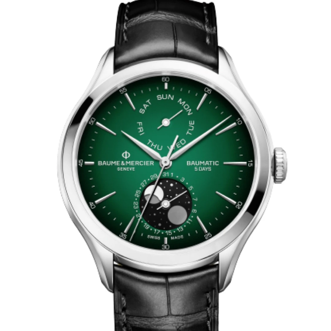 未使用 Baume et Mercier/名士 亚虎/克里顿/公价39400/42mm/全