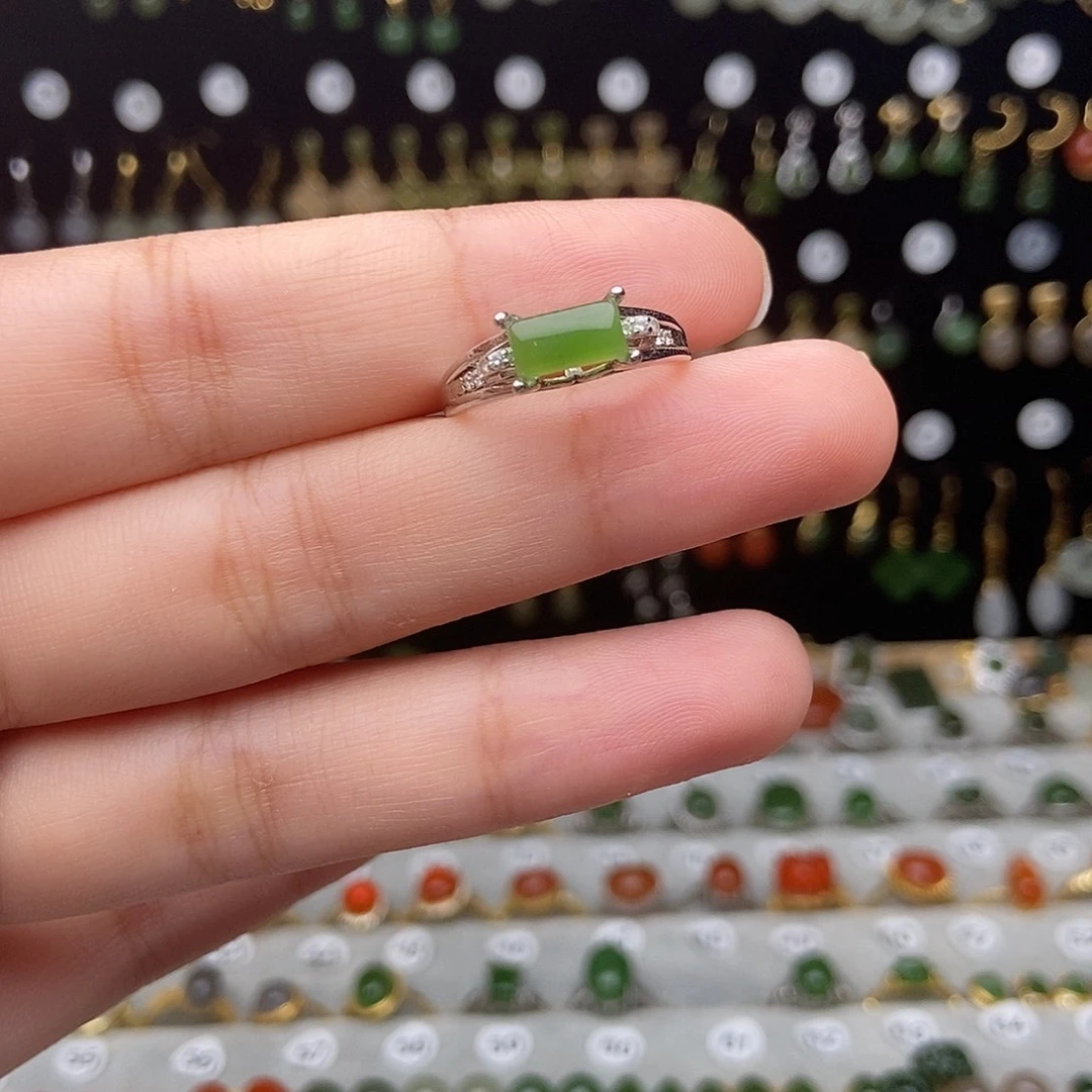 和田玉银S925镶嵌颈饰