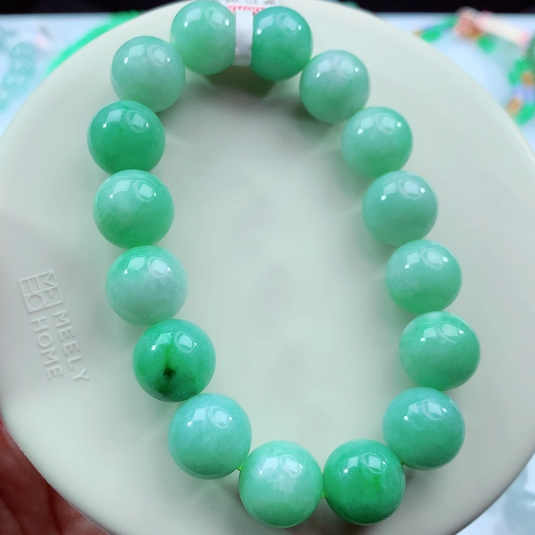 翡翠未镶嵌手链卡13.3